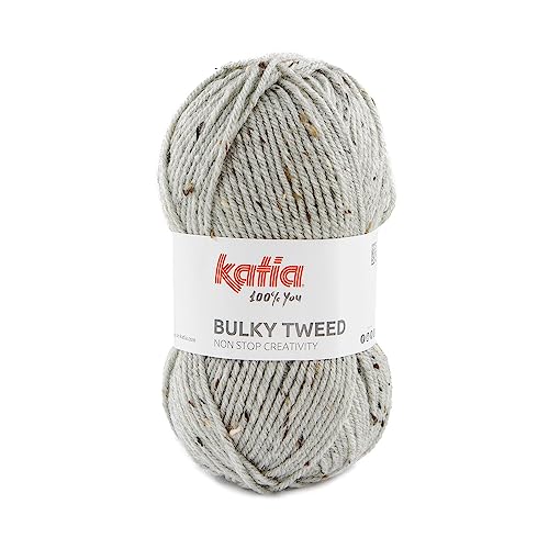 Bulky Tweed di Katia un acrilico in gomitoli da 100 grammi e 150 metri (marrone (206