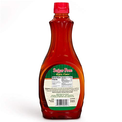 Maple Grove Farms Syrup, Sugar Free, 24 Ounce