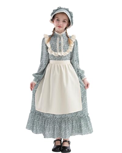 Vestido Colonial Prairie para Niñas Victoriano 1800s miniatura 2