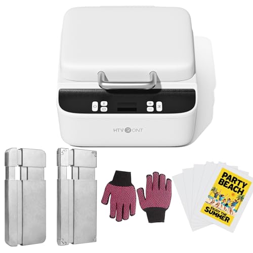 HTVRONT Phone Cases Heat Press - 3D Vacuum Heat Press with is Software, Auto Temperature Control. Includes 2 Adjustable Phone Fixture(Compatible with iPhone & Android)