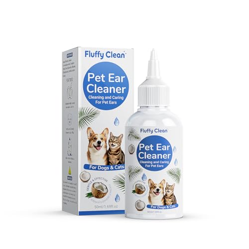 Fluffy Clean Ear Cleaner for Dogs & Cats - Gentle