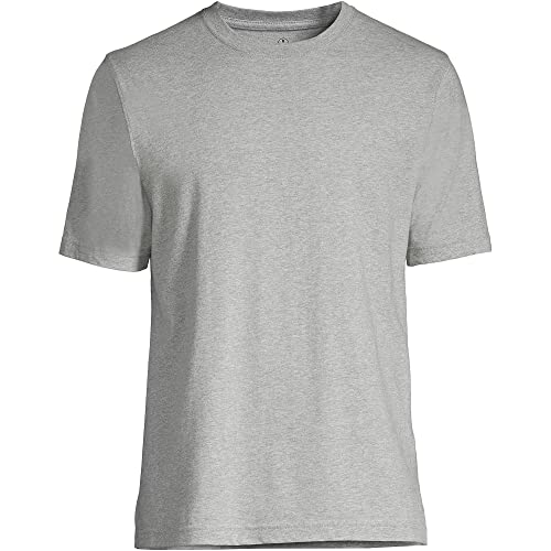Lands' End Mens Short Sleeve Super-T Tee Gray Heather Big 3Xl #TOP4