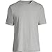 Lands' End Mens Short Sleeve Super-T Tee Gray Heather Regular Medium