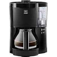 Melitta Look – Filterkaffeemaschine mit Glaskanne und entnehmbarem Wassertank, für bis zu 10 Tassen Kaffee, in Schwarz – Ansicht 1