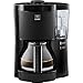 Melitta Look - Filterkaffeemaschine mit Glaskanne und entnehmbarem Wassertank, Entkalkungsprogramm, für bis zu 10 Tassen Kaffee, schwarz