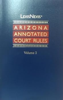 Paperback Arizona Annotated Court Rules Book