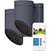 Produktbild Somfy 1870472 - 2er-Pack Smart Home Außenkamera grau | Überwachungskamera | Full HD-Kamera mit Nachsicht | Integrierte Sirene mit 110 dB | Bewegungserkennung [Energieklasse A]