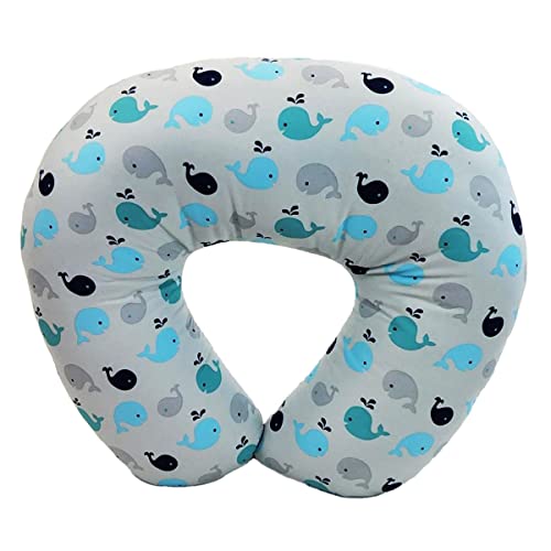 Nursit Nursing Pillow And Positioner, Hypoallergenic Breastfeeding Or Bottle Feeding, Perfect For Bonding With Baby, Machine Washable, Whale #TOP17