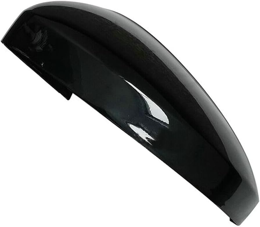 Rearview Side Wing Mirror Caps Cover for VW Tiguan MK2 2017 2018 2019 2020 Gloss Black (Left Driver Side)