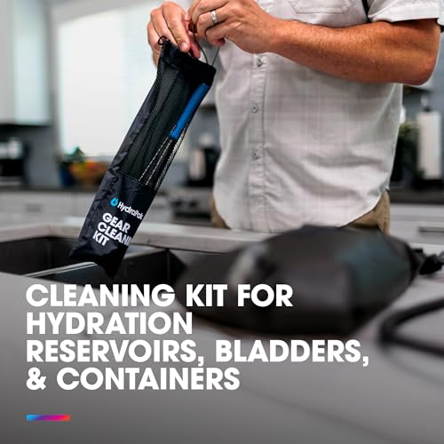 Kit de Nettoyage HydraPak Gear Cleaning - Ensemble constitué d’Une Brosse et d’Un goupillon - sans BPA ni PVC - Nettoie Les réservoirs d'hydratation et Les Poches à Eau, Les contenants d'eau – Image 3