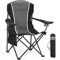 HIGH POINT SPORTS Campingstuhl Faltbar bis 160kg Campingsessel Klappstuhl mit Getränkehaltern Faltstuhl Camping Angelstuhl Klappbar