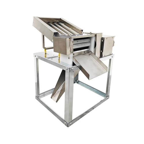 BREVELTION Stainless Steel Pea Peeling Machine Green Bean Sheller Electric Pea Sheller for Bean Pea Peeling 60KG-H 220V