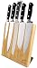 Sooyee Magnetic Knife Holder with Strong Magnet, Bamboo Wood-Powerful Magnetic Knife Guard Holder, Organizer Block Stand Without Knives
