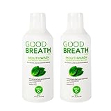 Goodbreath Mouthwash - Mint Mouth Rinse for Chronic Halitosis - New Ozone Technology Oral Rinse - Halitosis Treatment & Bad Breath Neutralizer - Mouthwash for Gum Diseases - Alcohol-Free | 2 Pack