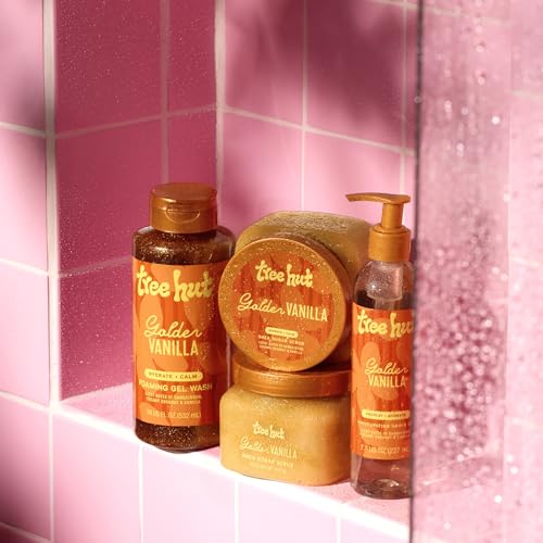 Tree Hut Golden Vanilla Shea Sugar Scrub, Exfoliating, Hydrating & Moisturizing Body Scrub with Shea Butter & Natural Oils, Smooth & Soften Skin, Polishing Exfoliant for Radiant Skin, 18 oz - 7