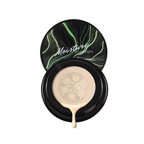 Flawless CC Cream Foundation, Mushroom Head Air Cushion CC Cream Moisturizing Foundation Natural Brightening 01#Ivory white