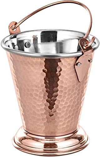 CROCKERY WALA AND COMPANY Copper Bucket Balti - 300 ml, Copper