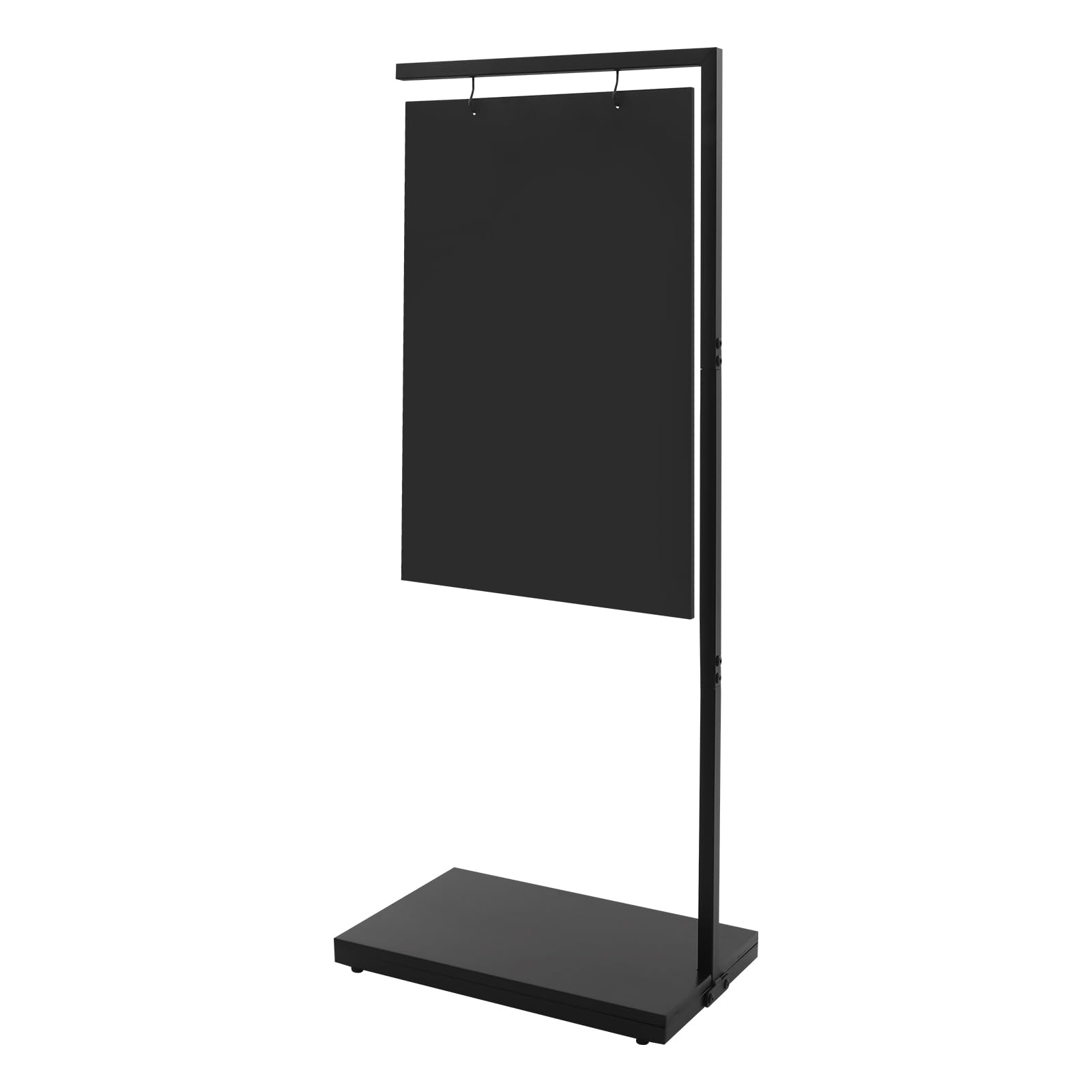 Pizarra expositora de doble cara, 60 x 40 cm, altura total 110 cm