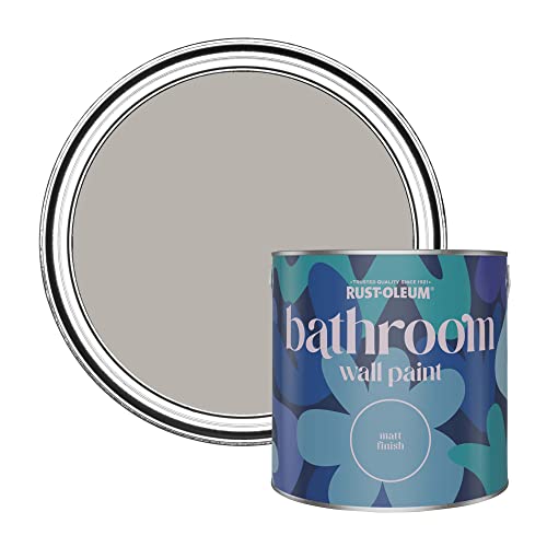 Rust-Oleum Grey Water-Resistant Bathroom Wall & Ceiling Paint - Flint 2.5L