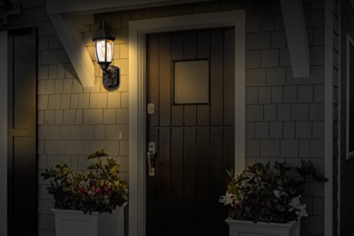 Heath Zenith Hz-4192-Bk Six-Sided Die-Cast Aluminum Lantern, Black With Beveled Glass #TOP4