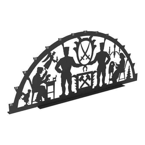 KNOBLOCH XXL Winter Weihnacht Schwibbogen aus Metall DSB1 Winter-Motiv...