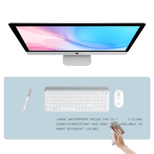 Image of Dry Erase Desk Mat, Erasable Writing White Board for Making Plans