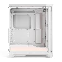 Fractal Design Meshify 3 Ambience Pro RGB White TG Clear Tint - Gaming Computer-Gehäuse – Facetten-Mesh-Front – Gen 2 ARGB Beleuchtung via Adjust Pro Hub – DREI RGB Momentum 14 Lüfter enthalten – Ansicht 8