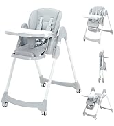 Amazon | Thinkmax ベビー チェア ハイチェア＆ローチェア 折りたたみ
