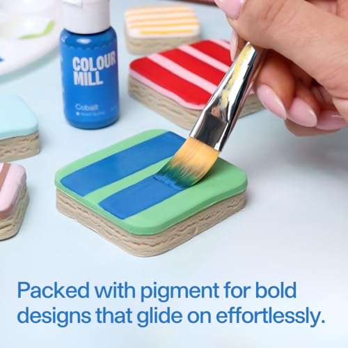 Image of Colour Mill Edible Food Paint - Vibrant Cake & Fondant Decorating Colors for Cookies, Chocolate, Royal Icing & Desserts 20 Milliliters - Metallic Champagne