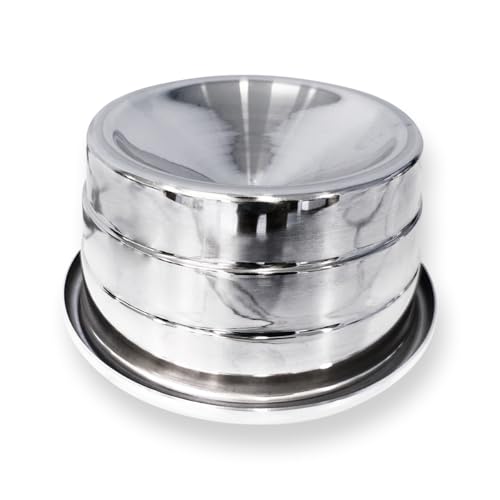 Comedouro Elevado para Gatos Alumíno com Proteção Anti-Formiga Cat Pet