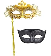 IETANG Couple Half Venetian Masquerade Mask for Parties