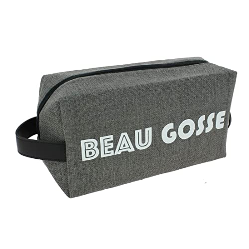 Trousse de toilette Emmanuel Création gris souris de fabrication française