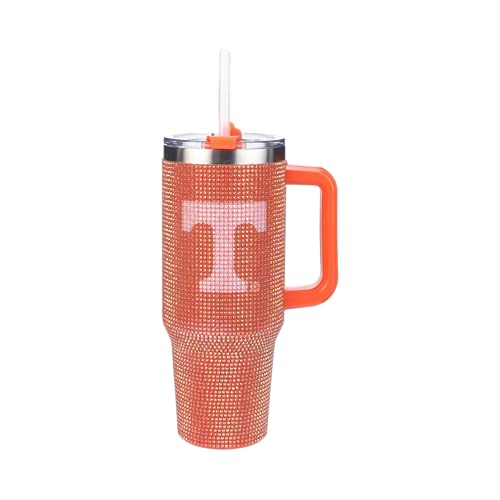 Image of The Memory Company Officially Licensed 40oz TC Bling Game Day Tumbler with Vintage Logo, University of Tennessee