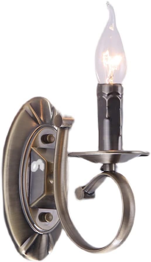 Aplique de pared LED vintage retro E14 iluminación nostálgica salón dormitorio pasillo