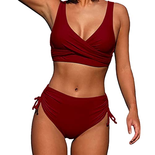 Boho Bikini - Womens Bathing Suits Womens Swimsuits Trendy Wrap Two-Piece Suits Female Twist Straps Sexy Swimming Set Halter Traje De Baño #TOP2