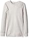 Fruit of the Loom Men's Classics Midweight Thermal Crew Top, Light Grey Heather, Large