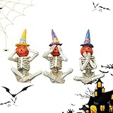 Décoration de fêtes: Parfait pour Halloween, Noël et le Nouvel An. Ces figurines squelettes transmettent émotion et attention par leur design. Offrez-les à votre famille, conjoint ou amis pour créer des souvenirs lors des célébrations saisonnières tout en exprimant vos sentiments.
