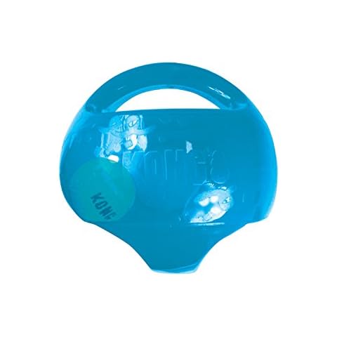 KONG - Jumbler Ball - Interaktives Apportierspielzeug mit Tennisball Cover
