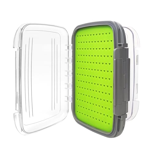 Aventik Silicone Clear Large Fly Fishing Box Double Sides