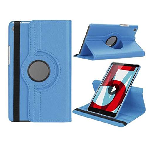 Case for Huawei MediaPad M5 8, Ultra Lightweight Slim Smart-Shell Stand Cover (Blue)