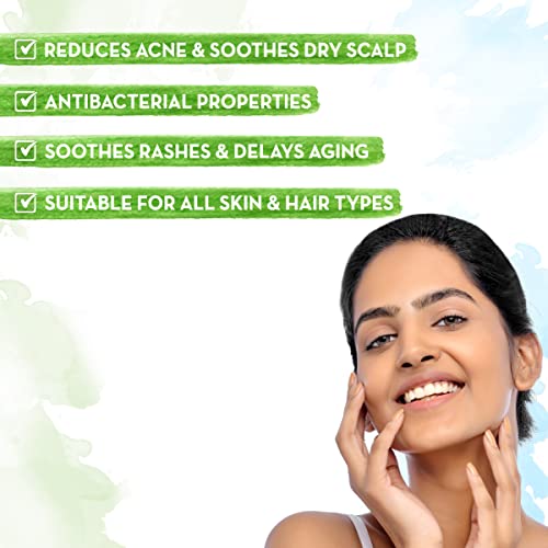 Mamaearth Aloe Turmeric Gel From 100% Pure Aloe Vera For Face, Skin & Hair with Turmeric & Vitamin E (300 ML) - Image 3