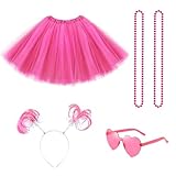 Matériaux de haute qualité : tutu rose pour adulte fabriqué à partir de matériaux durables et légers pour une utilisation longue durée ; la jupe tutu est fabriquée avec une attention particulière aux détails pour une apparence moelleuse et élégante ; les accessoires sont conçus pour résister à l'usure fréquente sans perdre leur forme