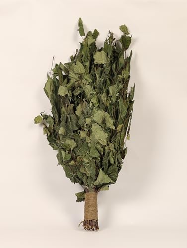 ECOWOODDECOR Set of 5 Birch Sauna Broom - Authentic Sauna Experience with Natural Fragrance