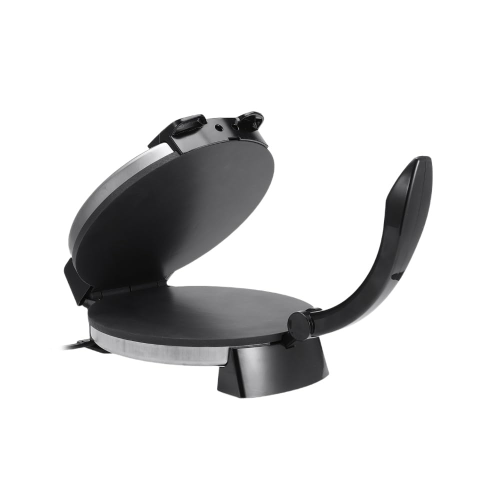 [YQW] Roti Maker, Non-Stick Roti Prestoltier Maker, Flat Bread and Chapati Maker Machine, Anti-scald Handle and Indicator Light, Temperature Adjustable for Pancake Crepe (A)