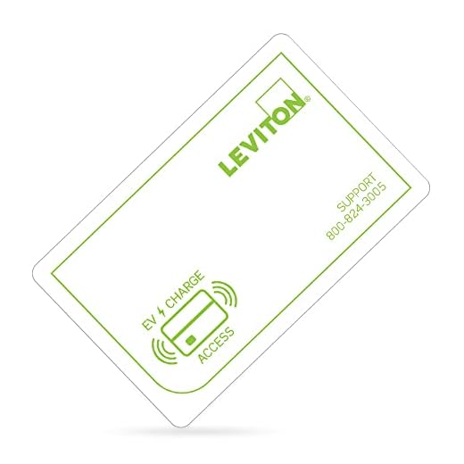Leviton Additional Charging Station Access Control (RFID) Card, ERFID