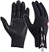 UPhitnis Freizeit Fahrradhandschuhe Herren Winter - Touchscreen Fahrrad Handschuhe Damen mit Dünne Gefüttert - Winterhandschuhe für Männer Frau Wasserdicht & Winddichte (Dunkelschwarz, M) Frau günstig Kaufen-UPhitnis Freizeit Fahrradhandschuhe Herren Winter - Touchscreen Fahrrad Handschuhe Damen mit Dünne Gefüttert - Winterhandschuhe für Männer Frau Wasserdicht & Winddichte (Dunkelschwarz, M)