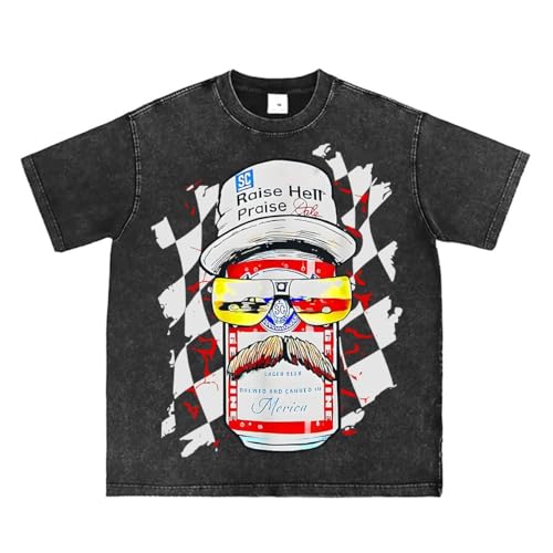 Bellelement Raise Hell Praise Dale 90s Racing Vintage T-Shirt Graphic T Shirt