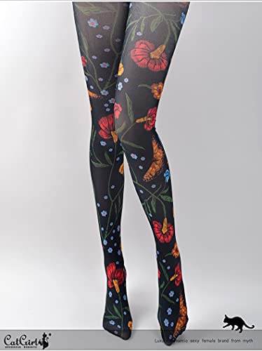 Image of Sahabowi Women Tights, Opaque High Waist Pantyhose, Vintage Control Top Stockings