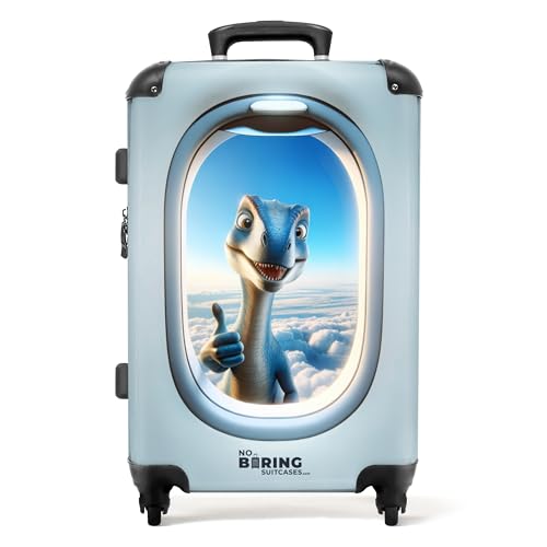Maleta Infantil Dino 67cm 72L Azul Claro