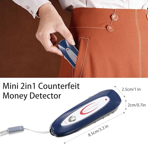 Daconovo Mini Detector de Dinheiro Falsificado Fluorescente Caneta de Luz Roxa Dinheiro para USD EUR